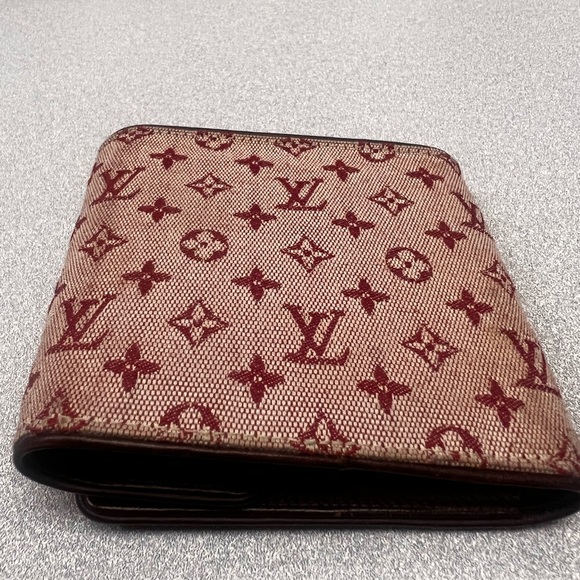 ❤️Pre Loved Louis Vuitton Cherry Mini Lin Porte Billets Credit Card Wallet - Picture 10 of 10